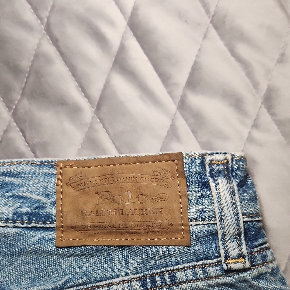 Ralph Lauren Faded Blue Kids Denim Shorts - Picture 4 of 5